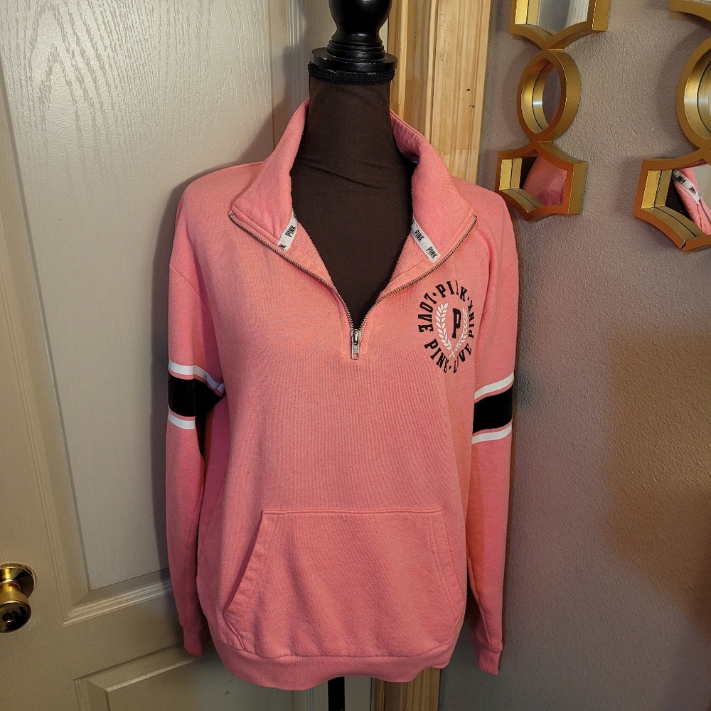 Victoria's secret pink 3/4 zip pullover